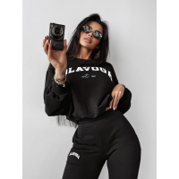 KOMPLET DRES DAMSKI BAWEŁNIANY OLAVOGA PLETTO BLACK