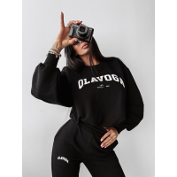 KOMPLET DRES DAMSKI BAWEŁNIANY OLAVOGA PLETTO BLACK