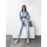 KOMPLET DRES DAMSKI HAFT OLAVOGA BRANCH BLUE