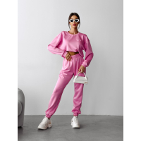 KOMPLET DRES DAMSKI HAFT OLAVOGA BRANCH PINK