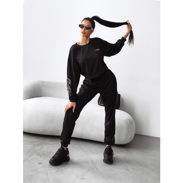 KOMPLET DRES DAMSKI HAFT OLAVOGA BRANCH BLACK