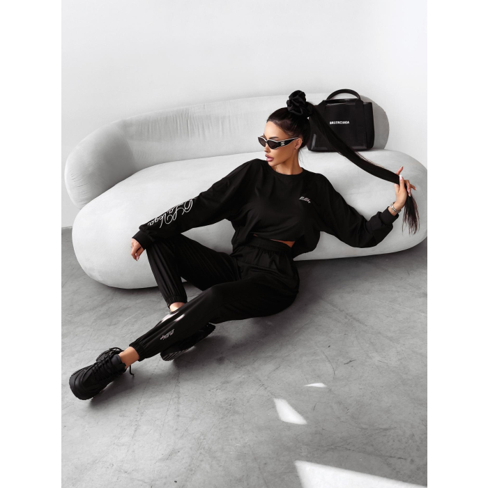 KOMPLET DRES DAMSKI HAFT OLAVOGA BRANCH BLACK