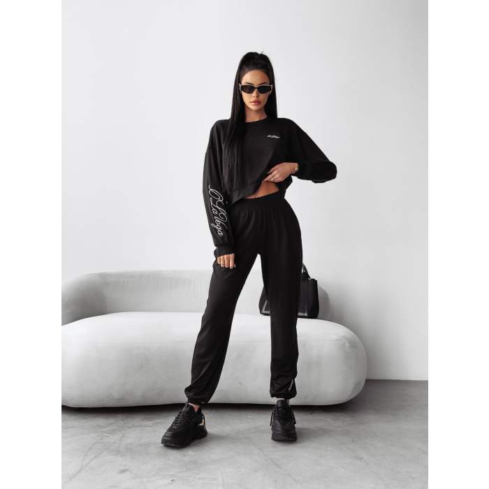 KOMPLET DRES DAMSKI HAFT OLAVOGA BRANCH BLACK