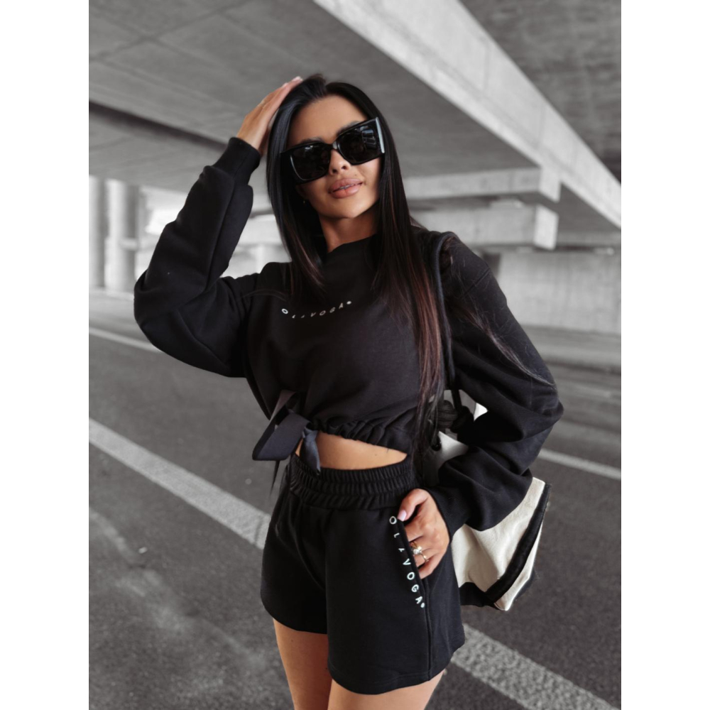 KOMPLET DRES DAMSKI Z KRÓTKIMI SPODENKAMI OLAVOGA LAZO BLACK KOMPLET DRES DAMSKI Z KRÓTKIMI SPODENKAMI OLAVOGA LAZO BLACK