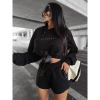 KOMPLET DRES DAMSKI Z KRÓTKIMI SPODENKAMI OLAVOGA LAZO BLACK