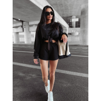 KOMPLET DRES DAMSKI Z KRÓTKIMI SPODENKAMI OLAVOGA LAZO BLACK