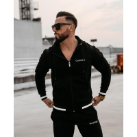 KOMPLET DRES MĘSKI BAWEŁNIANY NA ZAMEK OLAVOGA MEN DUNES BLACK BLACK