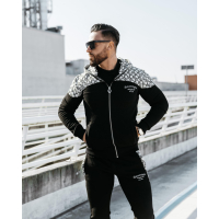 KOMPLET DRES MĘSKI BAWEŁNIANY NA ZAMEK OLAVOGA MEN GRAVITY BLACK
