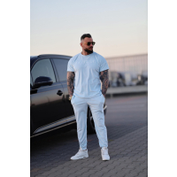 KOMPLET DRES MĘSKI WELUROWY OLAVOGA MEN PIFFLE BLUE