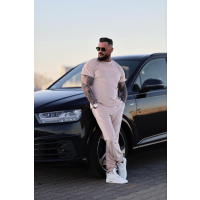 KOMPLET DRES MĘSKI WELUROWY OLAVOGA MEN PIFFLE BEIGIE
