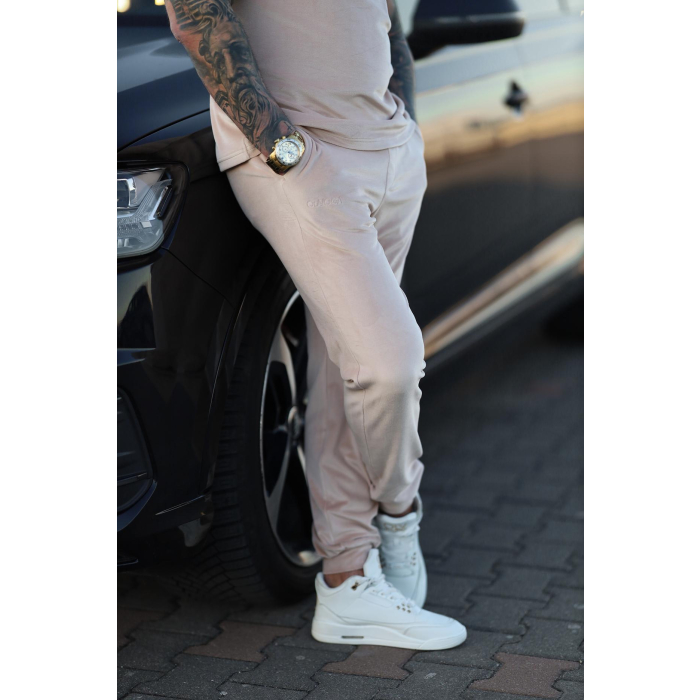 KOMPLET DRES MĘSKI WELUROWY OLAVOGA MEN PIFFLE BEIGIE