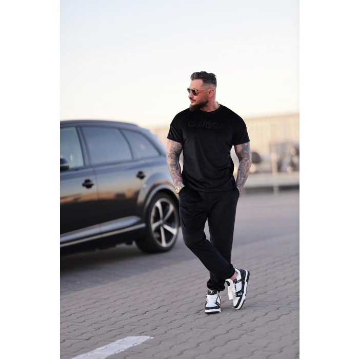 KOMPLET DRES MĘSKI WELUROWY OLAVOGA MEN PIFFLE BLACK
