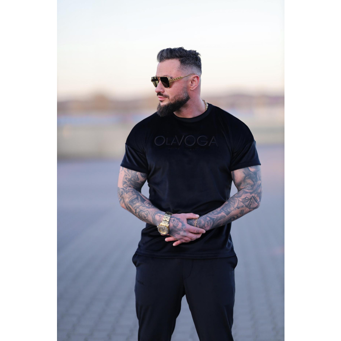 KOMPLET DRES MĘSKI WELUROWY OLAVOGA MEN PIFFLE BLACK