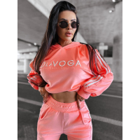 KOMPLET DRES WELUROWY LAMPAS HAFT OLAVOGA HANDY CORAL