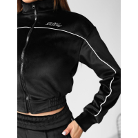 KOMPLET DRES WELUROWY LAMPAS HAFT OLAVOGA WORIX BLACK