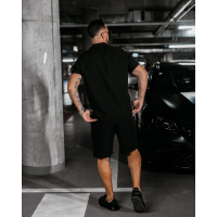 KOMPLET MĘSKI Z KRÓTKIMI SPODENKAMI OLAVOGA MEN HEARTS BLACK