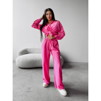 KOMPLET MUŚLINOWY Z WISKOZY 3D HAFT OLAVOGA SERENE PINK