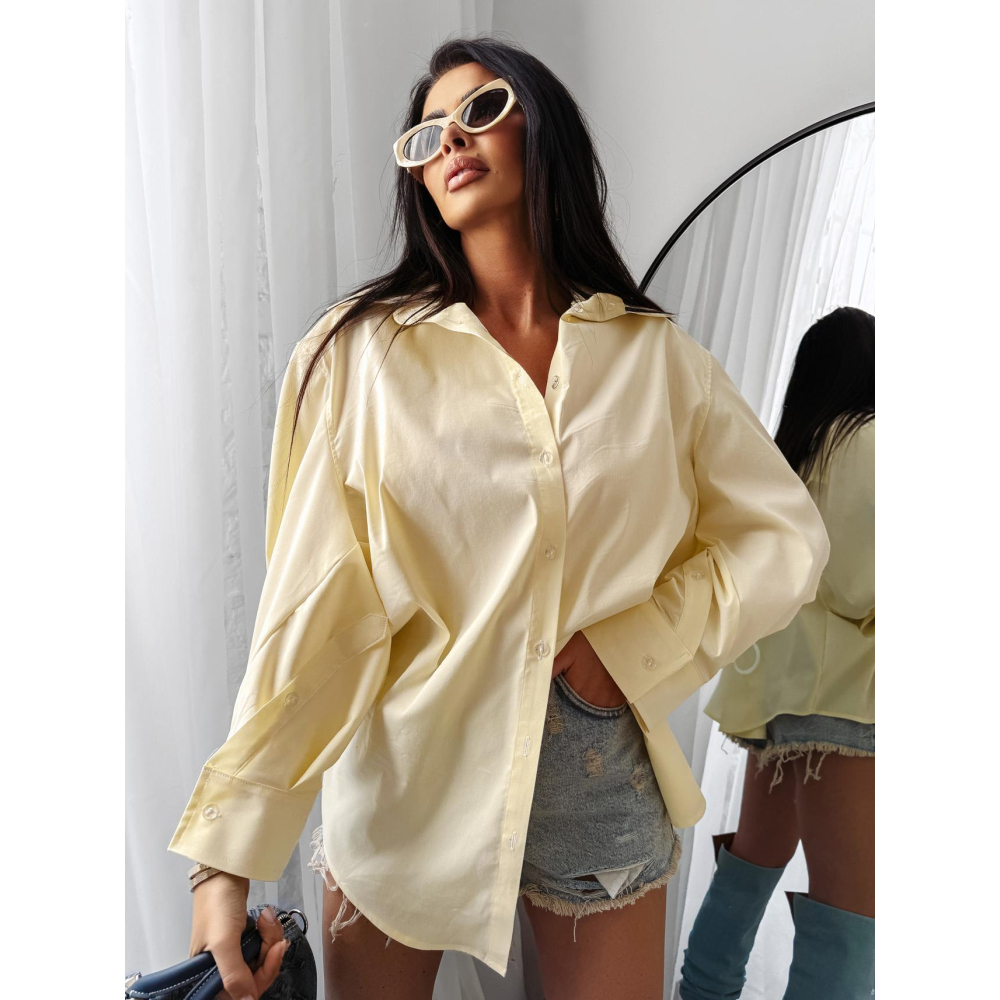 KOSZULA DAMSKA OVERSIZE OLAVOGA WONDER YELLOW KOSZULA DAMSKA OVERSIZE OLAVOGA WONDER YELLOW