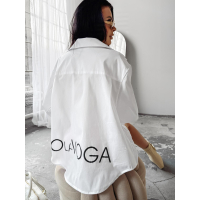 KOSZULA DAMSKA OVERSIZE OLAVOGA WONDER WHITE