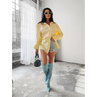 KOSZULA DAMSKA OVERSIZE OLAVOGA WONDER YELLOW