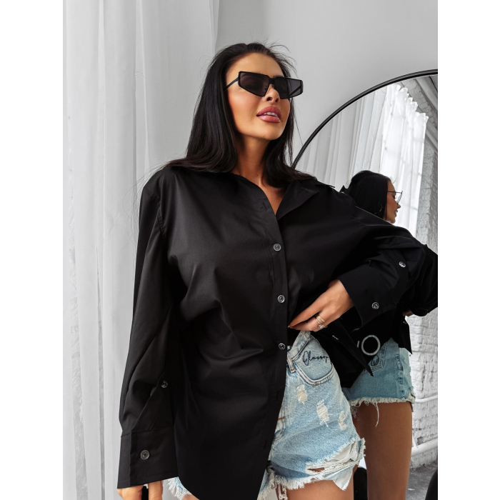 KOSZULA DAMSKA OVERSIZE OLAVOGA WONDER BLACK