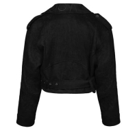 KURTKA KATANA RAMONESKA ZAMSZOWA HAFT 3D OLAVOGA ABRI BLACK