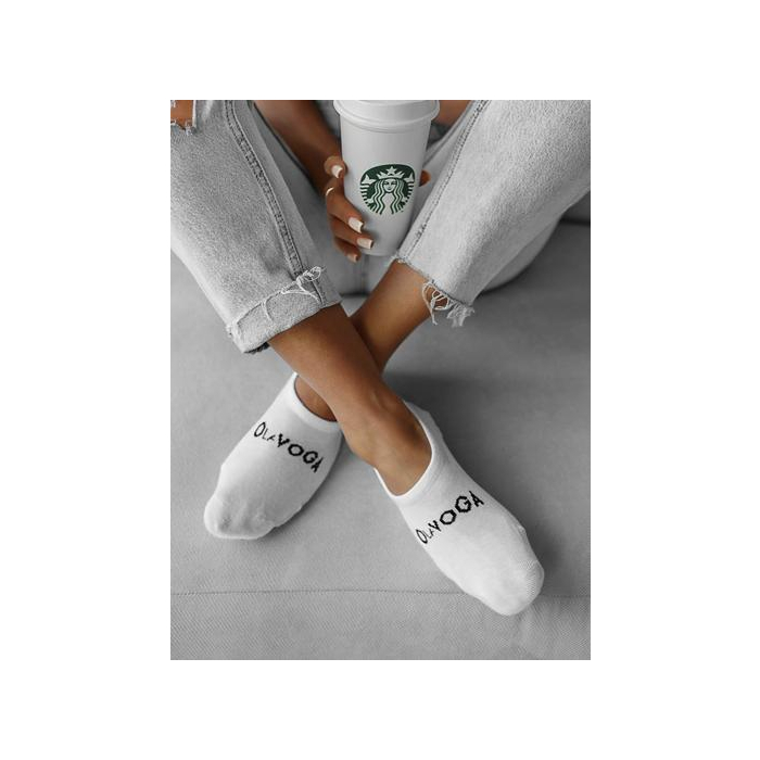 SKARPETKI WOMAN SOCKS STOPKI OLAVOGA ECRU