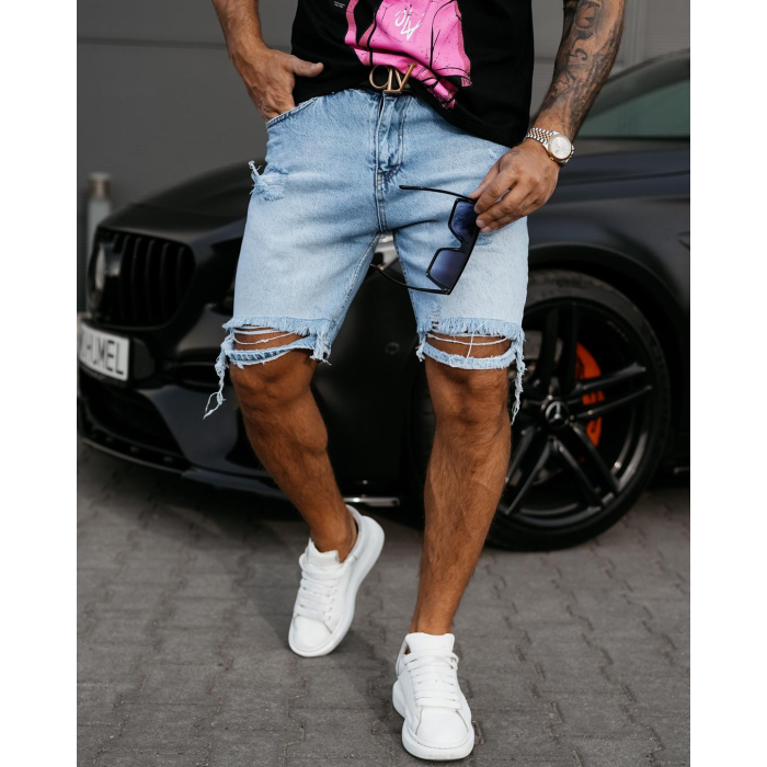 SPODENKI JEANSOWE MĘSKIE KRÓTKIE OLAVOGA MEN CANYON JEANS