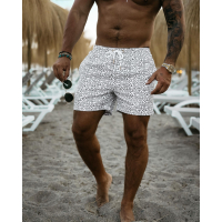 SPODENKI KĄPIELOWE MĘSKIE KĄPIELÓWKI LOGOWANE OLAVOGA MEN COOLER WHITE