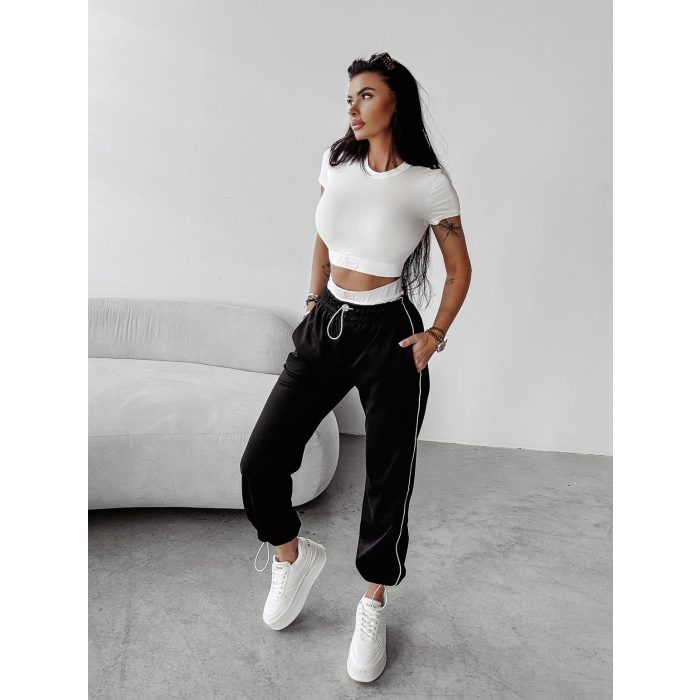 SPODNIE DRESOWE DAMSKIE OLAVOGA APPETIZER BLACK