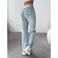 SPODNIE JEANSOWE DENIM GUMA OLAVOGA BORED BŁĘKIT NIEBA
