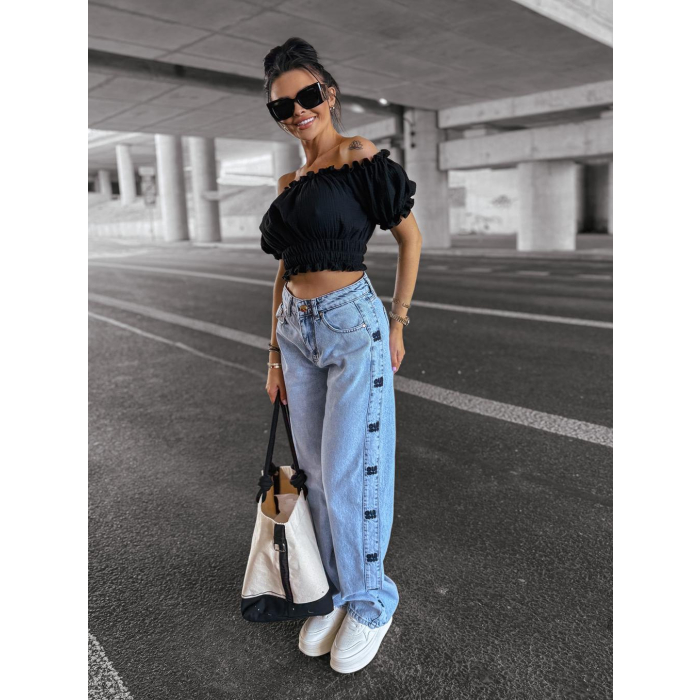 SPODNIE JEANSOWE DENIM OLAVOGA ELIOKIE LIGHT BLUE