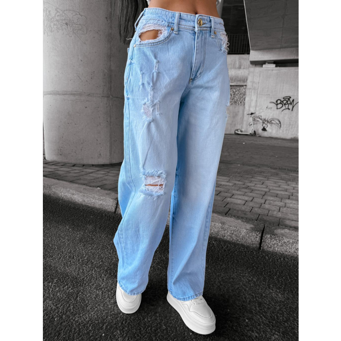 SPODNIE JEANSOWE DENIM OLAVOGA REING LIGHT BLUE