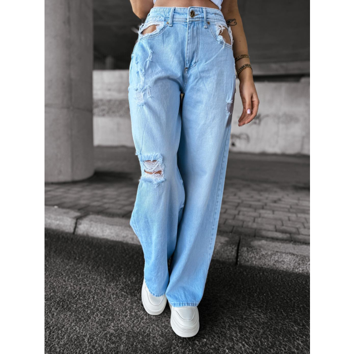 SPODNIE JEANSOWE DENIM OLAVOGA REING LIGHT BLUE