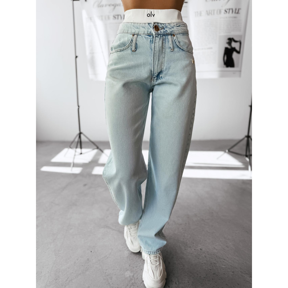 SPODNIE JEANSOWE DENIM OLAVOGA VIERY LIGHT BLUE