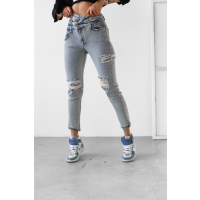 SPODNIE JEANSOWE SLIM FIT PRZETARCIA OLAVOGA LUNA JEANS
