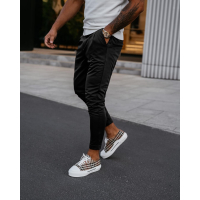 SPODNIE MĘSKIE ELEGANCKIE OLAVOGA MEN ARIALIETY BLACK