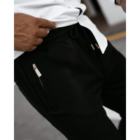 SPODNIE MĘSKIE ELEGANCKIE OLAVOGA MEN WESTON BLACK