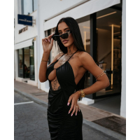 SUKIENKA MAXI HAFT OLAVOGA JOWISZ BLACK