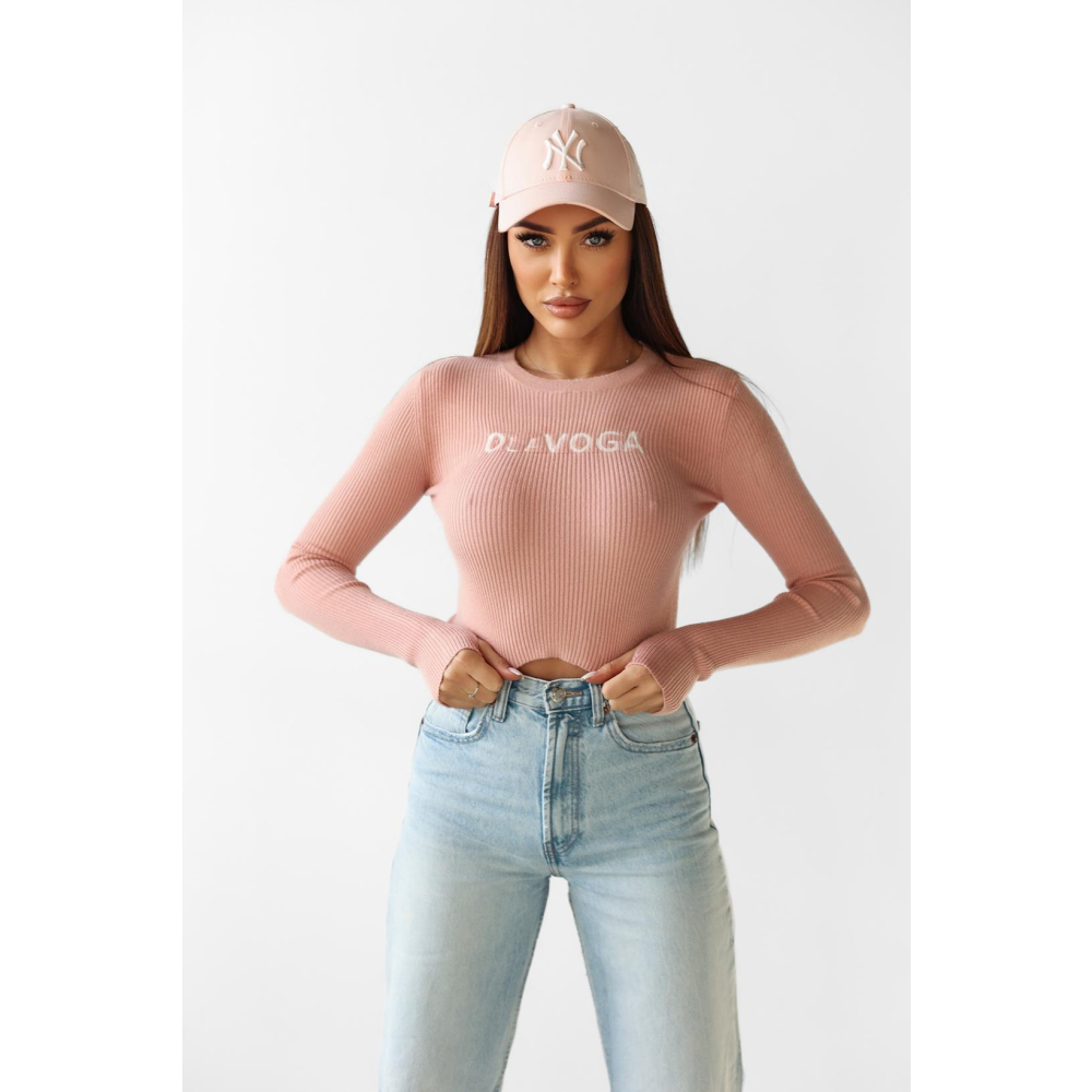 SWETER PRĄŻKOWANY OLAVOGA JACQUELINE PUDER SWETER PRĄŻKOWANY OLAVOGA JACQUELINE PUDER