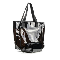 TOREBKA TORBA PLAŻOWA + KOSMETYCZKA OLAVOGA REED BLACK