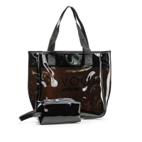 TOREBKA TORBA PLAŻOWA + KOSMETYCZKA OLAVOGA REED BLACK