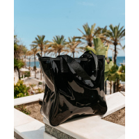 TOREBKA TORBA PLAŻOWA + KOSMETYCZKA OLAVOGA REED BLACK