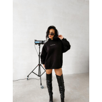 BLUZA DAMSKA BAWEŁNIANA OVERSIZE OLAVOGA MILEA BLACK