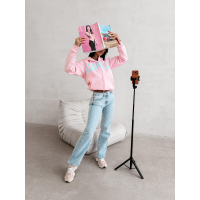 BLUZA DAMSKA NA ZAMEK Z KAPTUREM OLAVOGA IRIS PINK