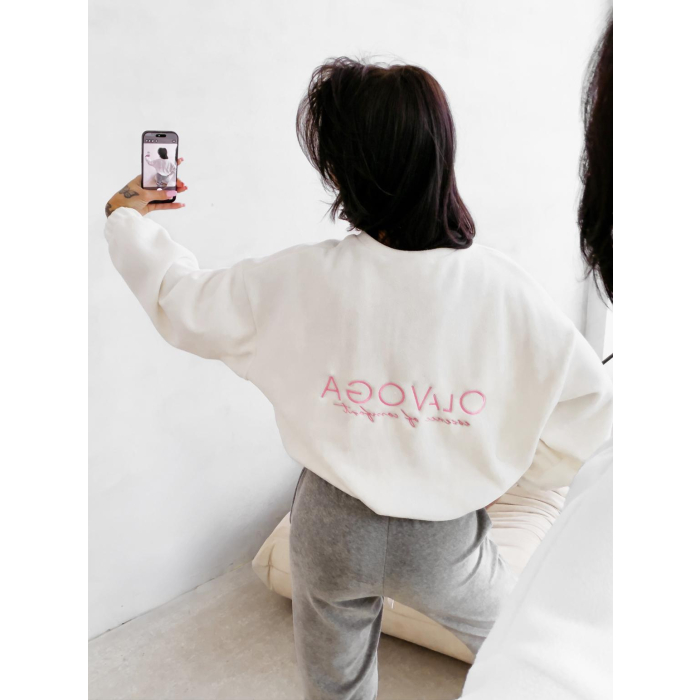 BLUZA DAMSKA OVERSIZE OLAVOGA ELENA ECRU