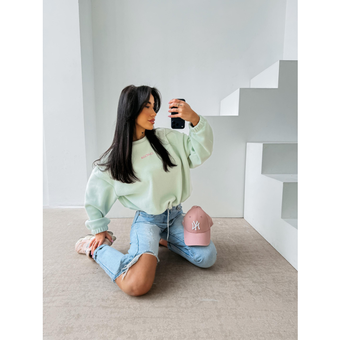 BLUZA DAMSKA OVERSIZE OLAVOGA ELENA MINT