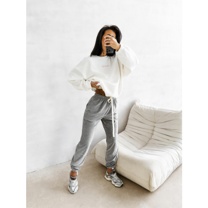 BLUZA DAMSKA OVERSIZE OLAVOGA ELENA ECRU