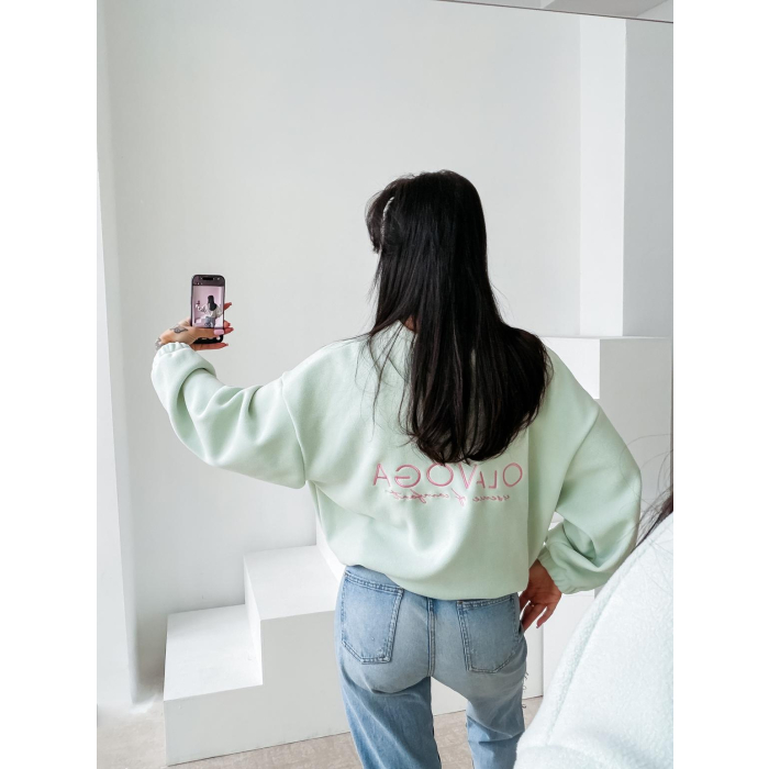 BLUZA DAMSKA OVERSIZE OLAVOGA ELENA MINT
