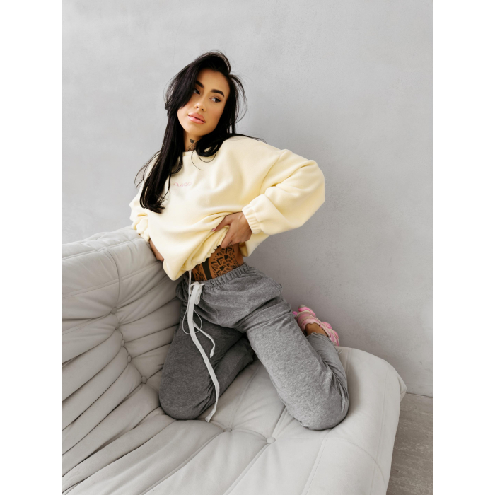 BLUZA DAMSKA OVERSIZE OLAVOGA ELENA YELLOW